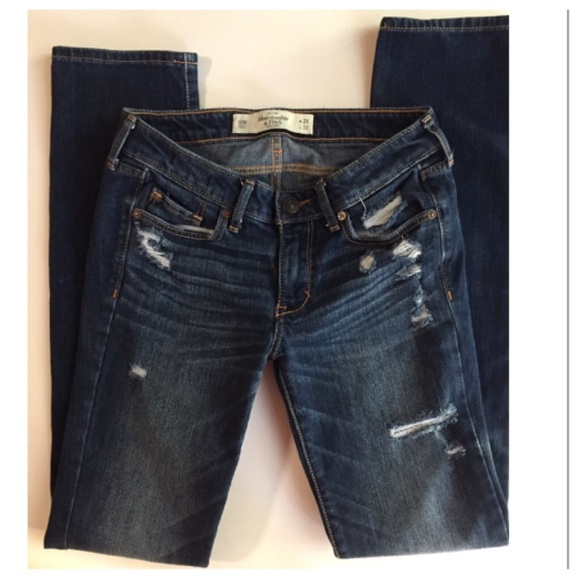 Abercrombie & Fitch Straight Leg Jeans. Size 24 - Picture 1 of 6
